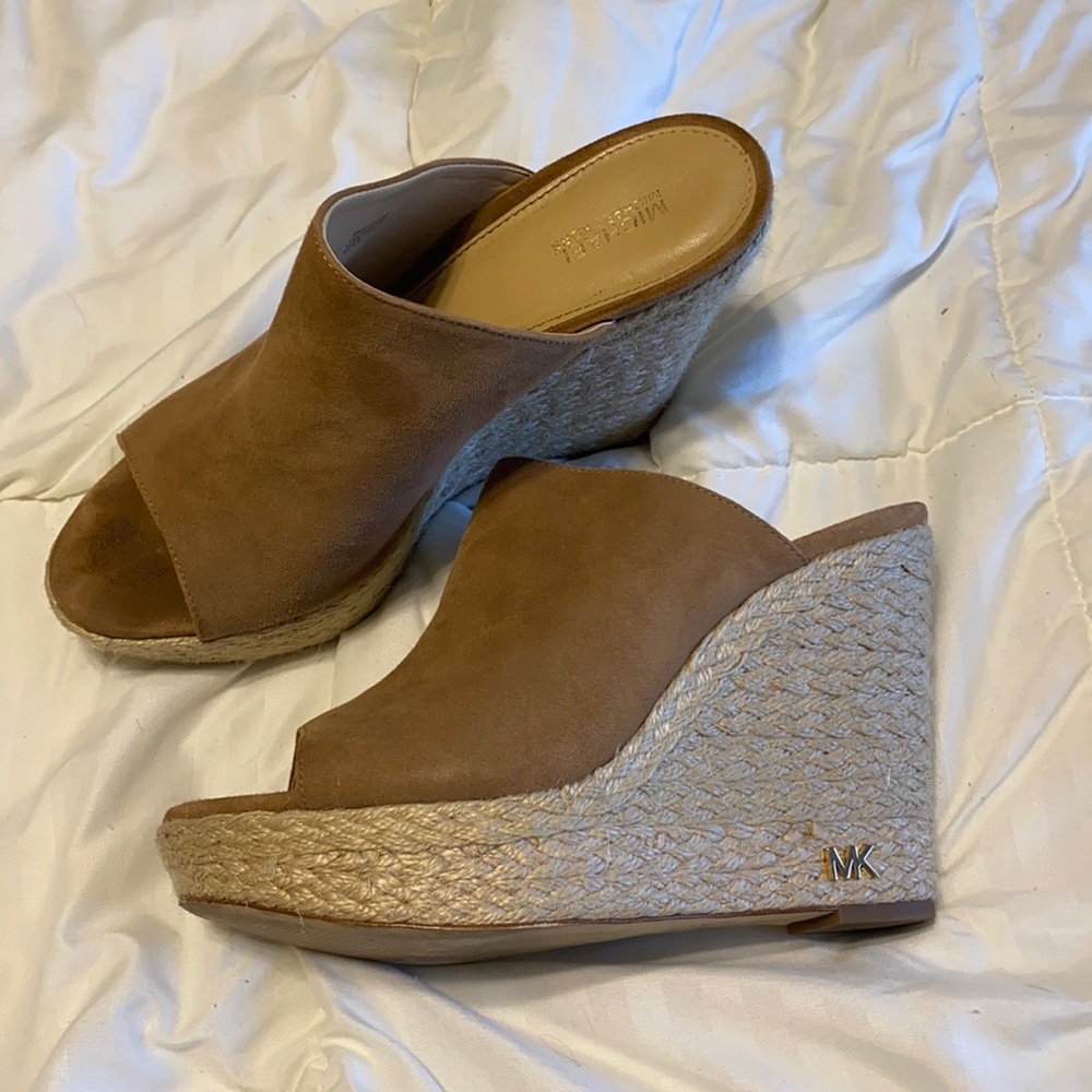 Michael Kors espadrille wedges heels